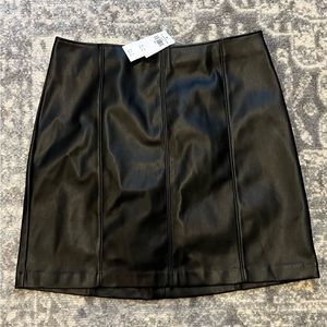 Abercrombie and Fitch vegan leather skirt